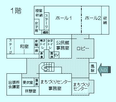 館内１階の地図